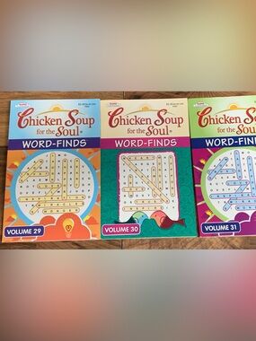 Lot of 3 Kappa Chicken Soup For The Soul Quotes To Inspire Word-Finds 2009